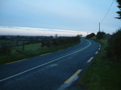 Road from the B&B