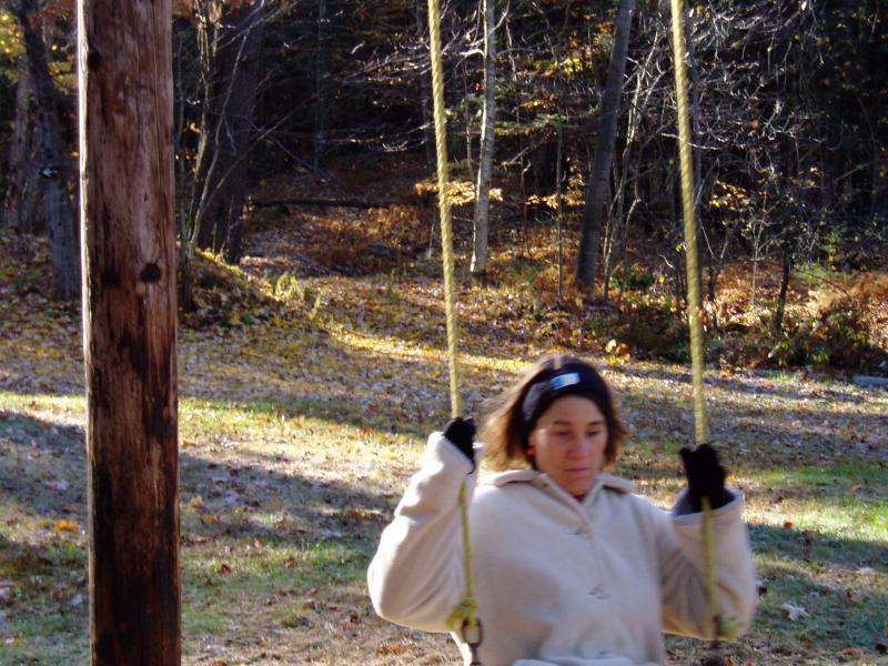 Terese on switing at the fish and game club.  Richmond. 10/28/2004