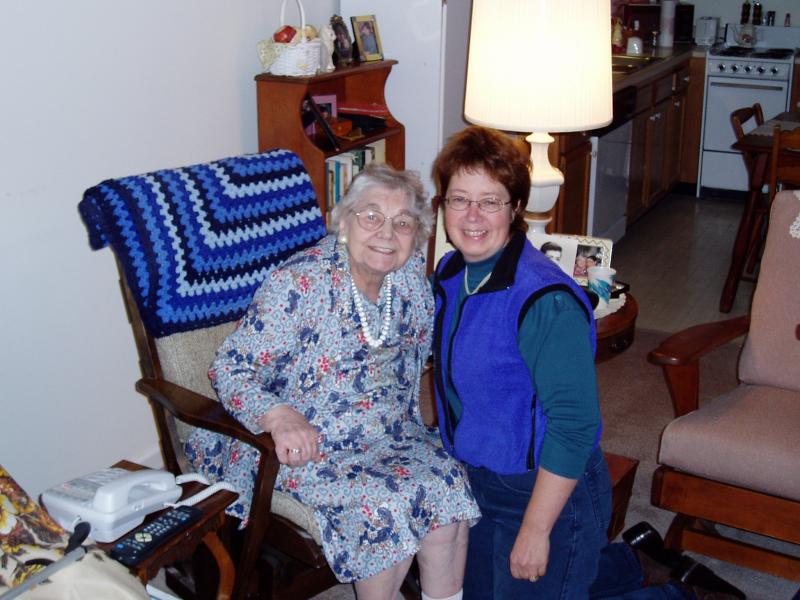 Cathy and Gigi in Shellburne