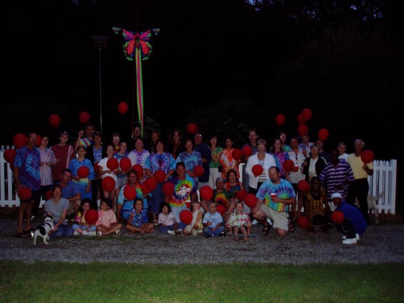 Group shot at dusk