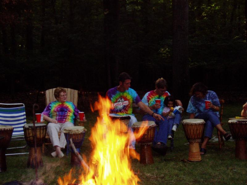 Drum/fire/dance celebration