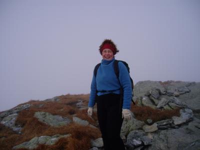 Cathy at the top of Mt Manfield.  Fun times!