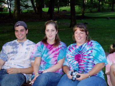 Relaxing; Dave, Krista and Donna