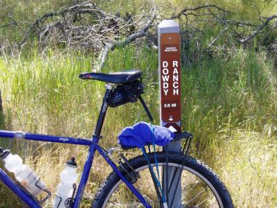 My trusty Ibis by the sign