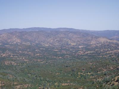 Looking towards highest point in park