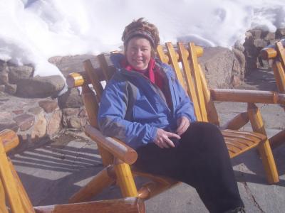 Cathy at hot springs