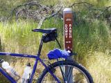 My trusty Ibis by the sign