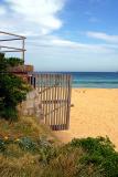Beach with gate at North Curl Curl