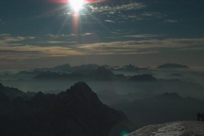 Panorama from Mount Blanc summit