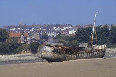Shipwreck, Barry, Wales, UK