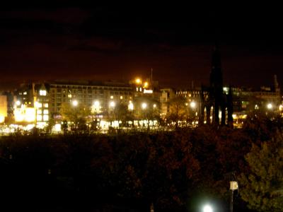 Princes Street, as seen from the Old Town.