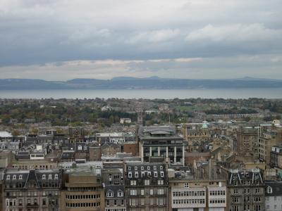 New Town and the Firth, as seen from the castle.