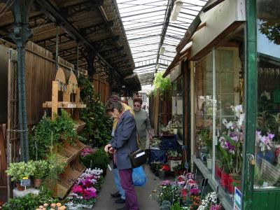 The Sunday flower and bird market on the Ile de la Cite.