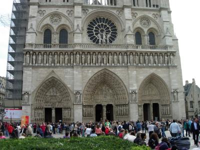 Notre-Dame's three west portals.