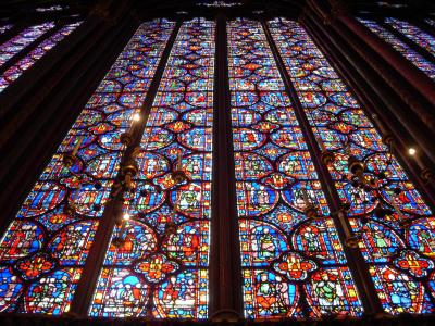 Windows in the Sainte-Chapelle.