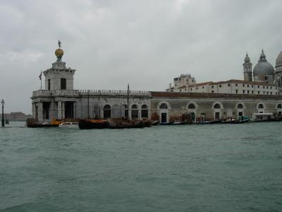 The Dogana di Mare (Customs House) at the mouth of the Grand Canal.