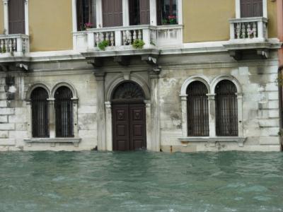 Nobody lives on the ground floor in Venice. It's not hard to see why. (Note: this is not the day of the flood.)
