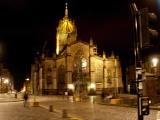 St. Giles Kirk, night view.