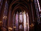 The upper level of the Sainte-Chapelle, a masterpiece of Gothic architecture.