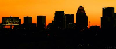3rd entry: Nov 1, 2004. Sunset skyline silhouette