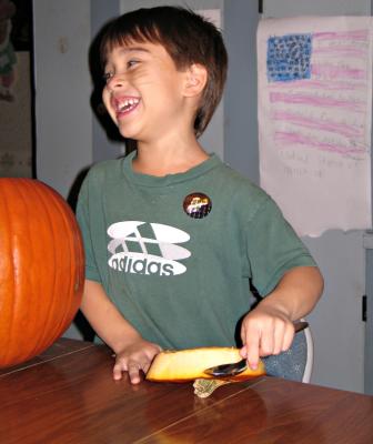 Carving pumpkins - this is so funny