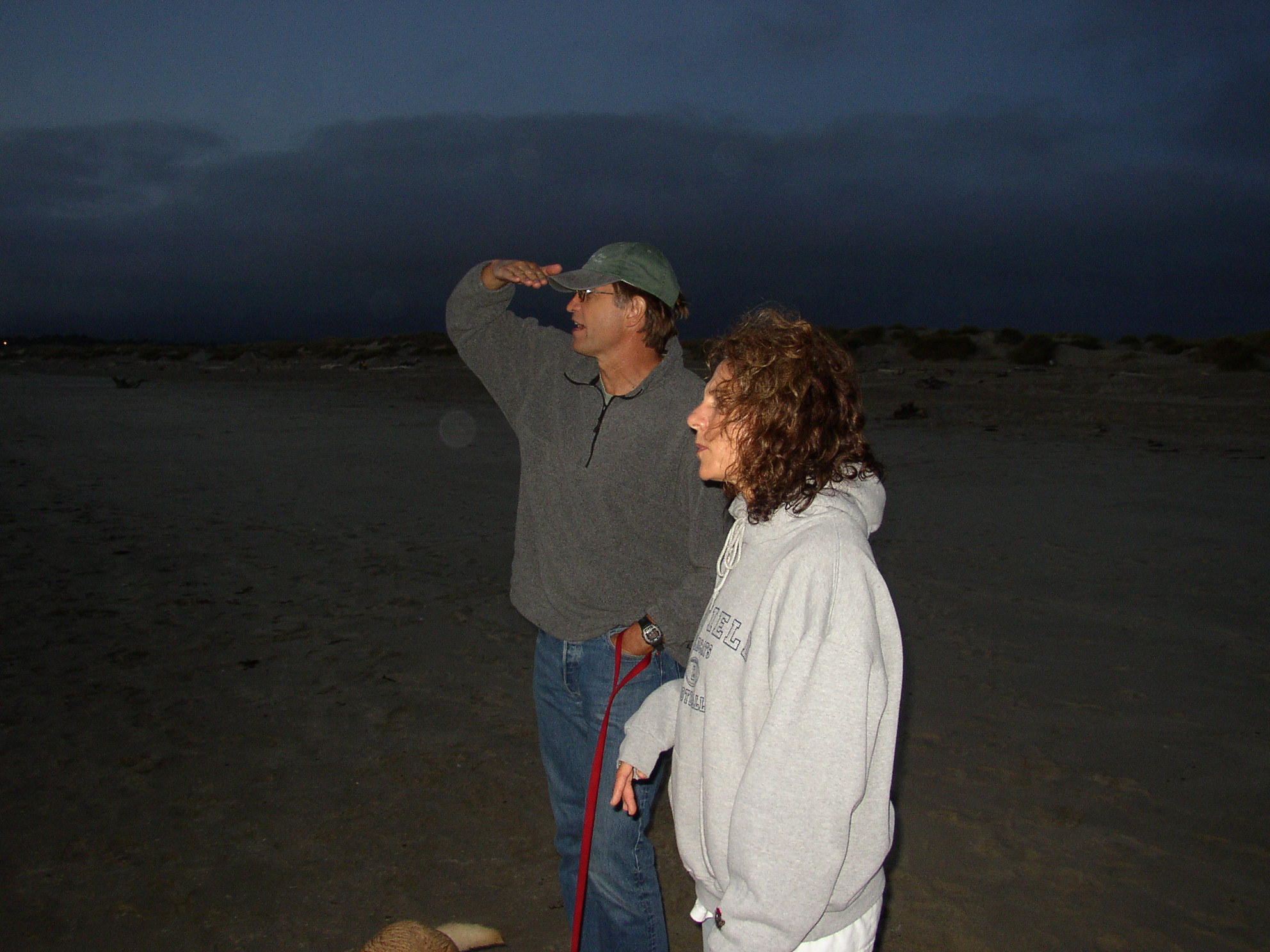 Stu and Mary on the beach in Florence