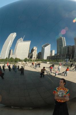 outside the Bean