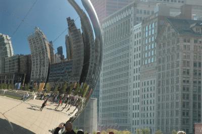 outside the Bean