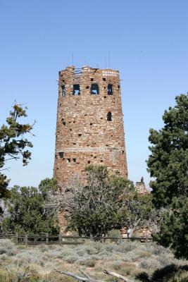 Interesting Tower, at the eastern end of the Grand Canyon
