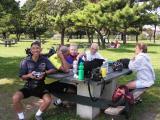 Photo by Anne L. - Rong, Steve, Trudy, Bob, and Nicole Enjoy a Picnic Lunch.