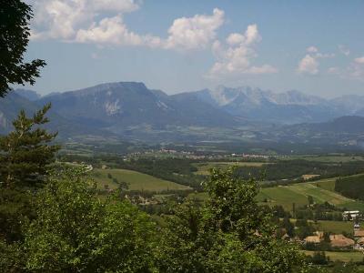 The view towards the Montagne de Lans range
