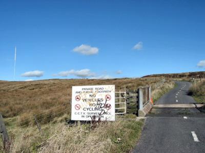 Winter Hill access road