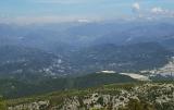 The view North towards Parc National Du Mercantor from Mont Camps de LAlle (2300ft)