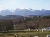 Lochnagar from above Balmoral