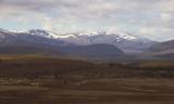 Cairn Lochan and Braeriach from the A939 nr Grantown