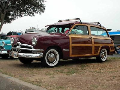 1950 Ford Country Squire woodie - Taken at Labor Day Cruise XXI 2003