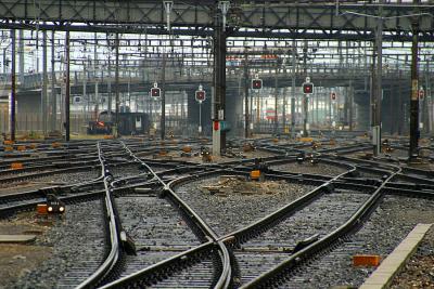 Schienen-Gewirr im Bahnhof Basel / Confusing tracks