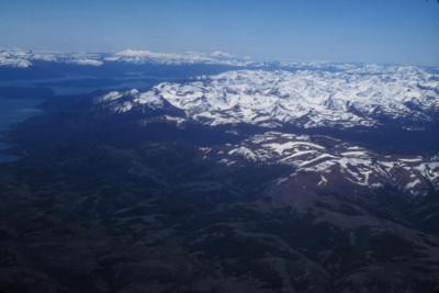 Arial view of the Andes