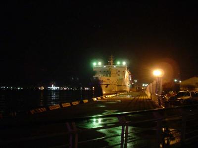 Gaoxiong harbour at night