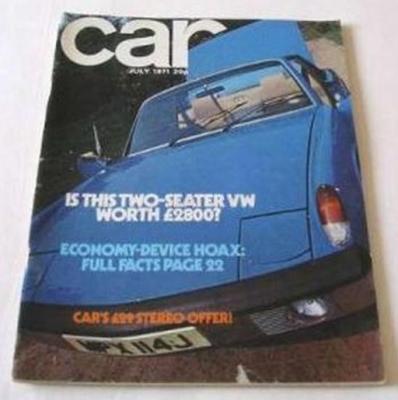 July 1971 issue of Car Magazine