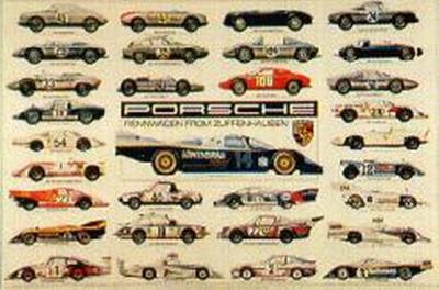 Porsche Racing History Racecar Model Color Poster.jpg