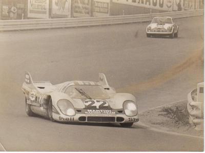 Vic Elford at the wheel of a Porsche 917