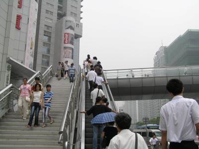 pedestrian crossing over a street
