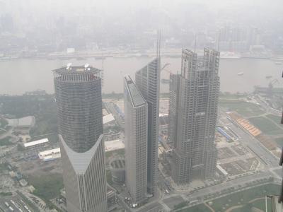 View from the top of Jin Mao tower