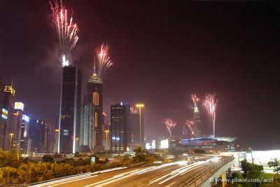 Fireworks & Car Lights