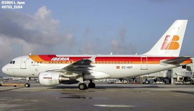 Iberia A319-111 EC-HGT last flight from MIA aviation photo #0753