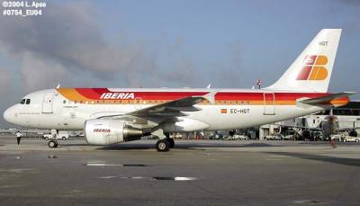 Iberia A319-111 EC-HGT last departure from MIA aviation photo #0754
