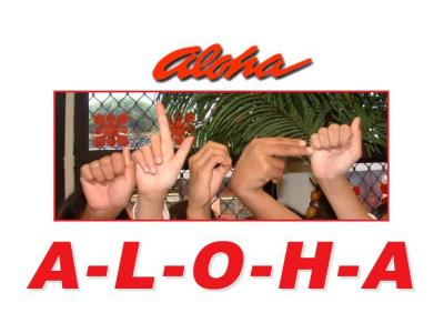 How do you spell Aloha?