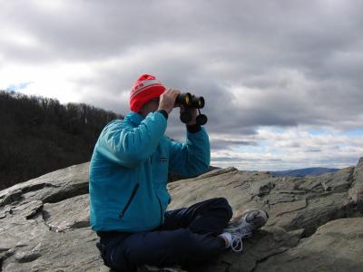my Uncle Gregory spying on the Shenandoah Valley