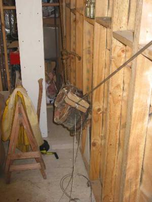 temporary garage counterweight